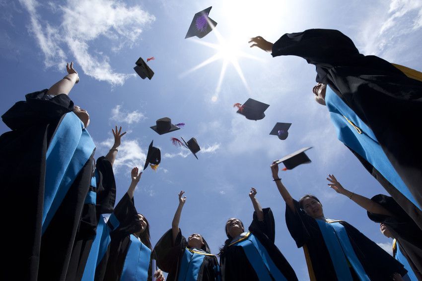 Graduates celebrating