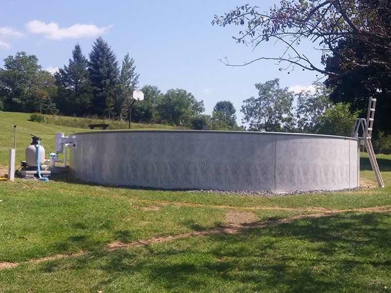 above ground pool