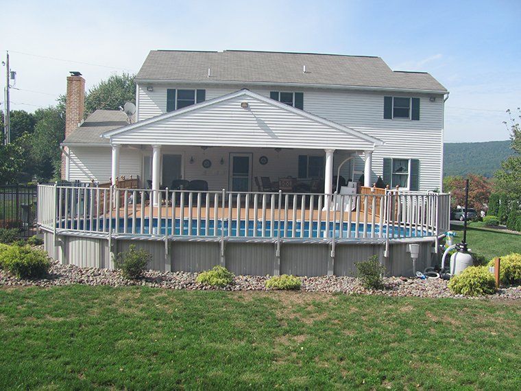 above ground pool