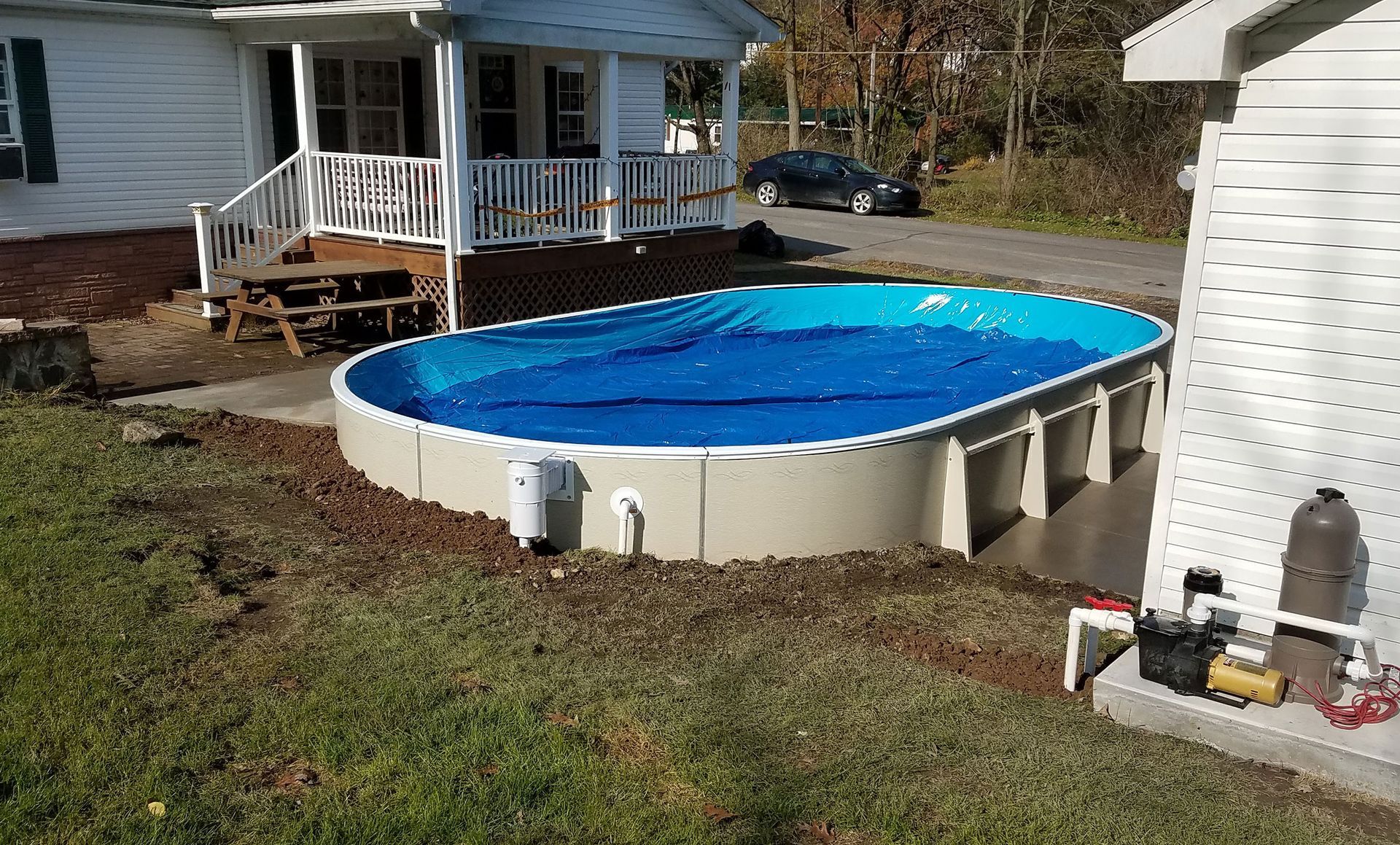 above ground pool