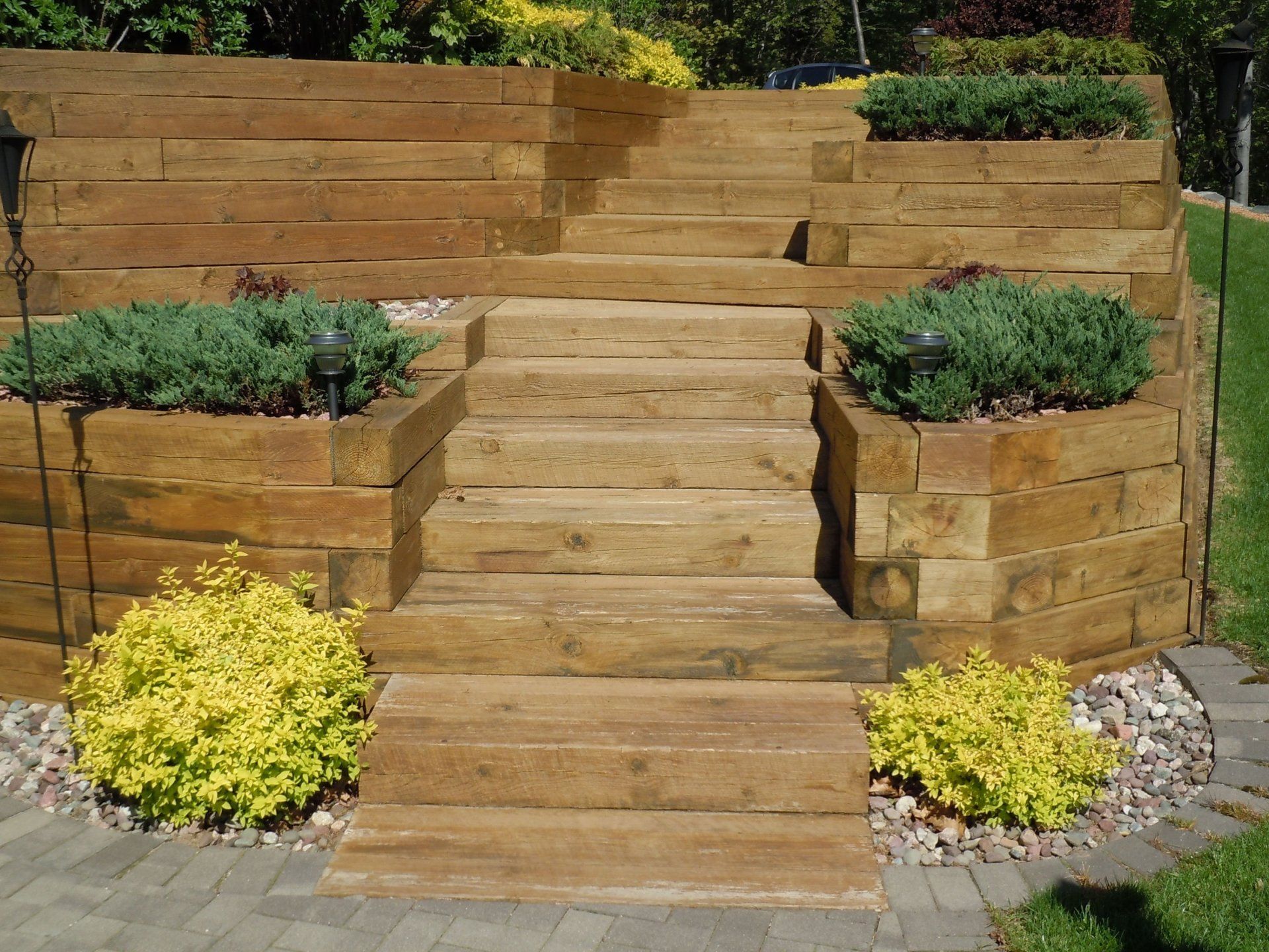 wood steps