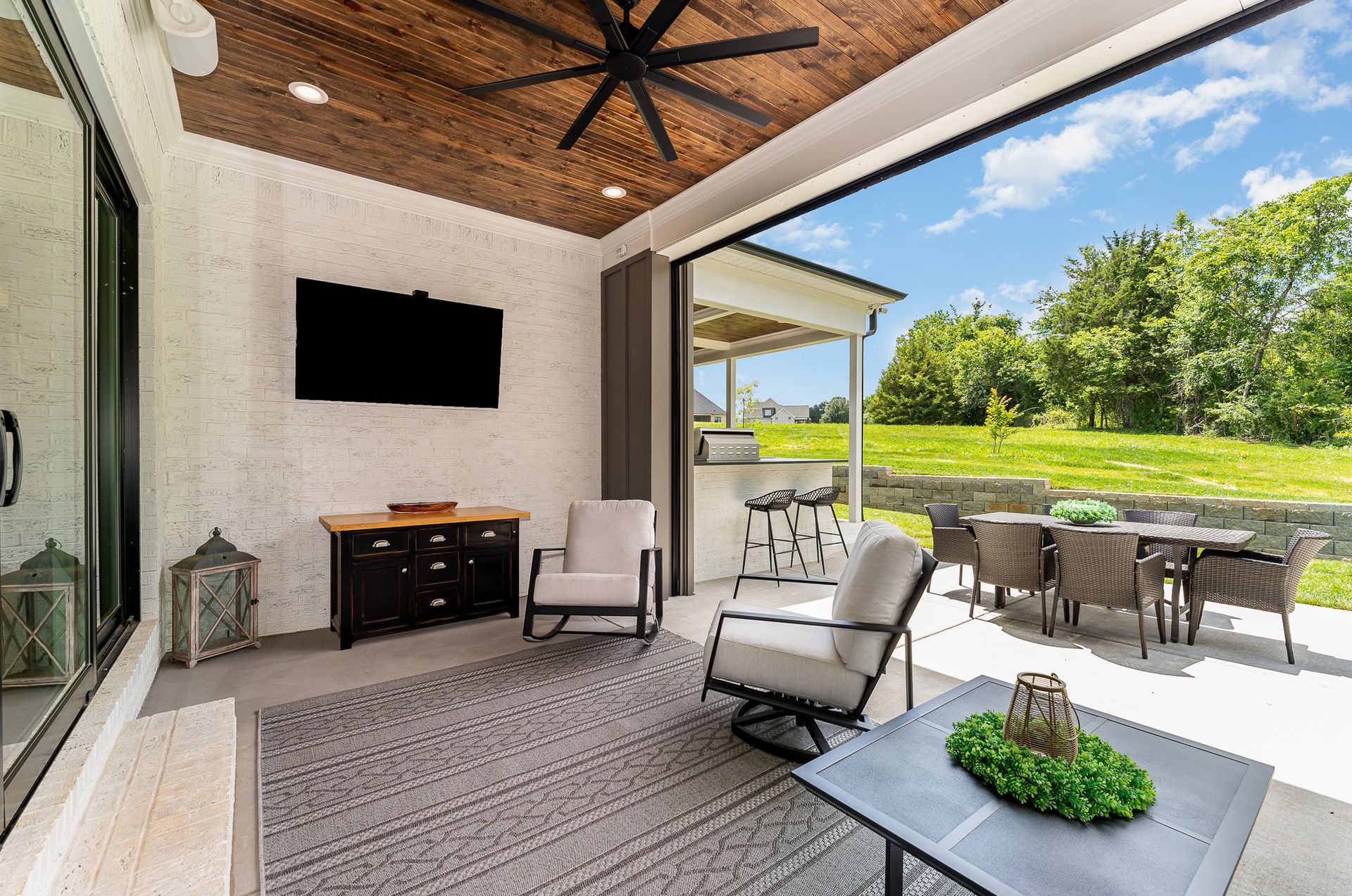 The Dreamscape outdoor living area