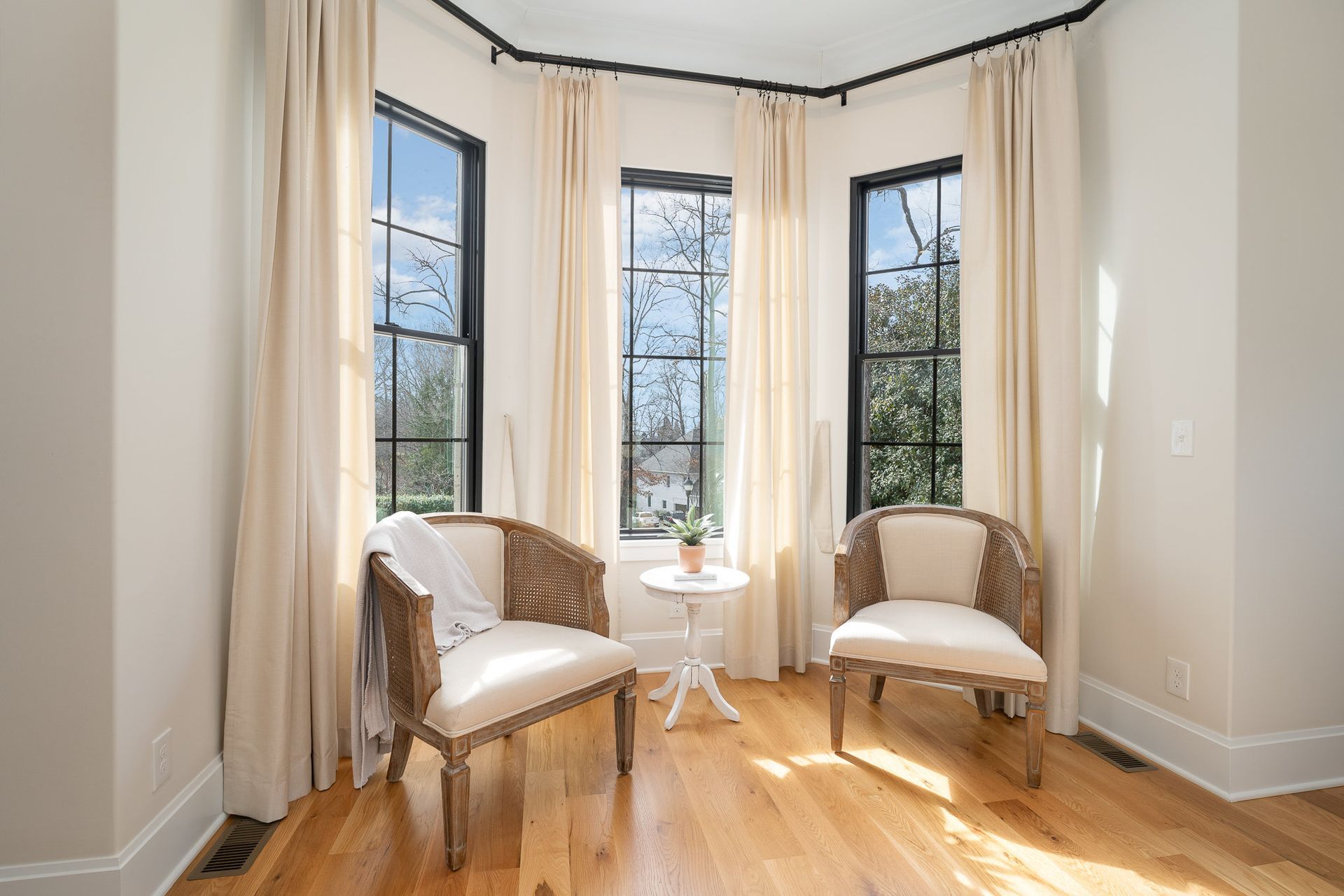 Two chairs and a table