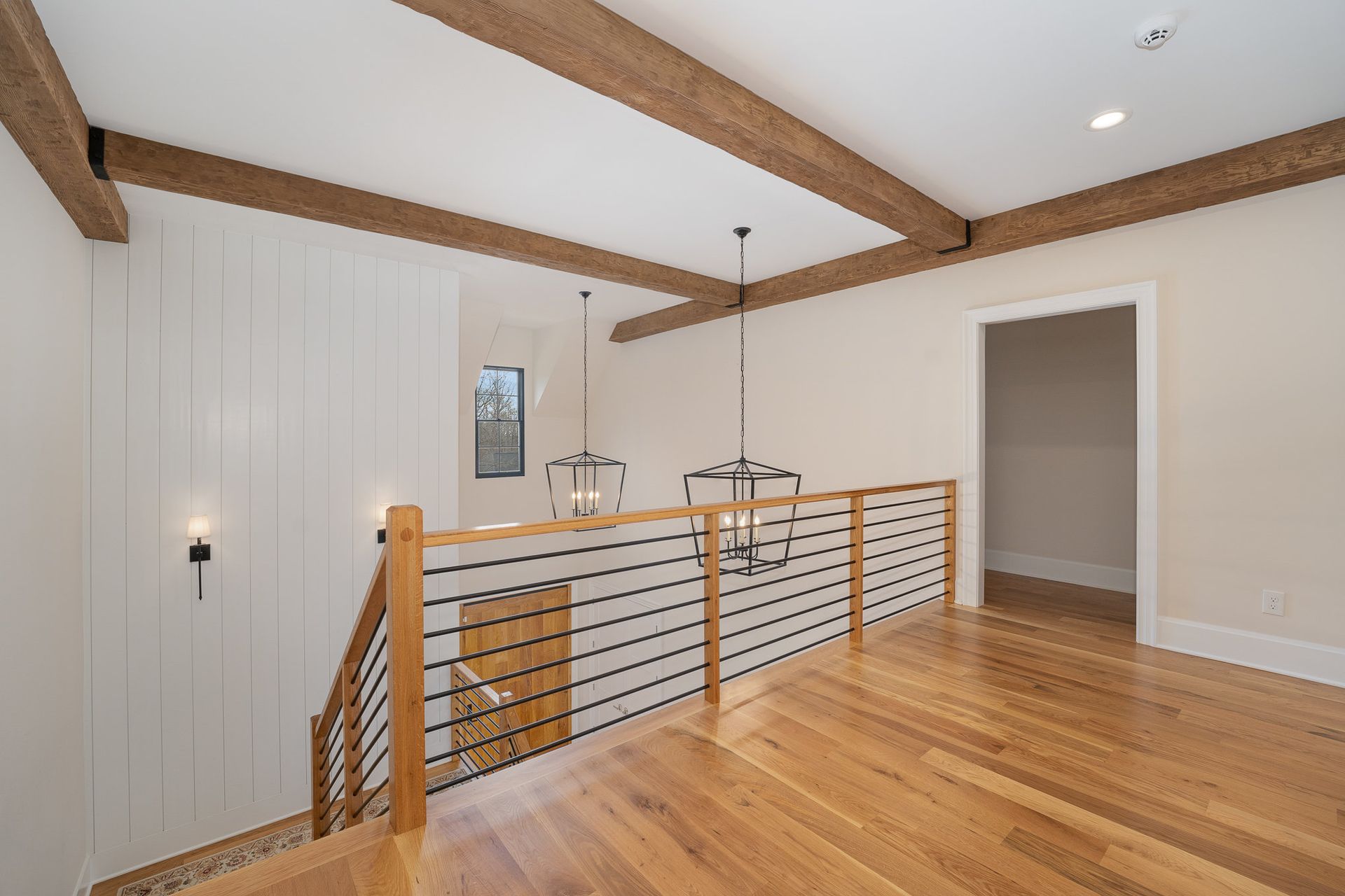 Staircase leading to the second floor