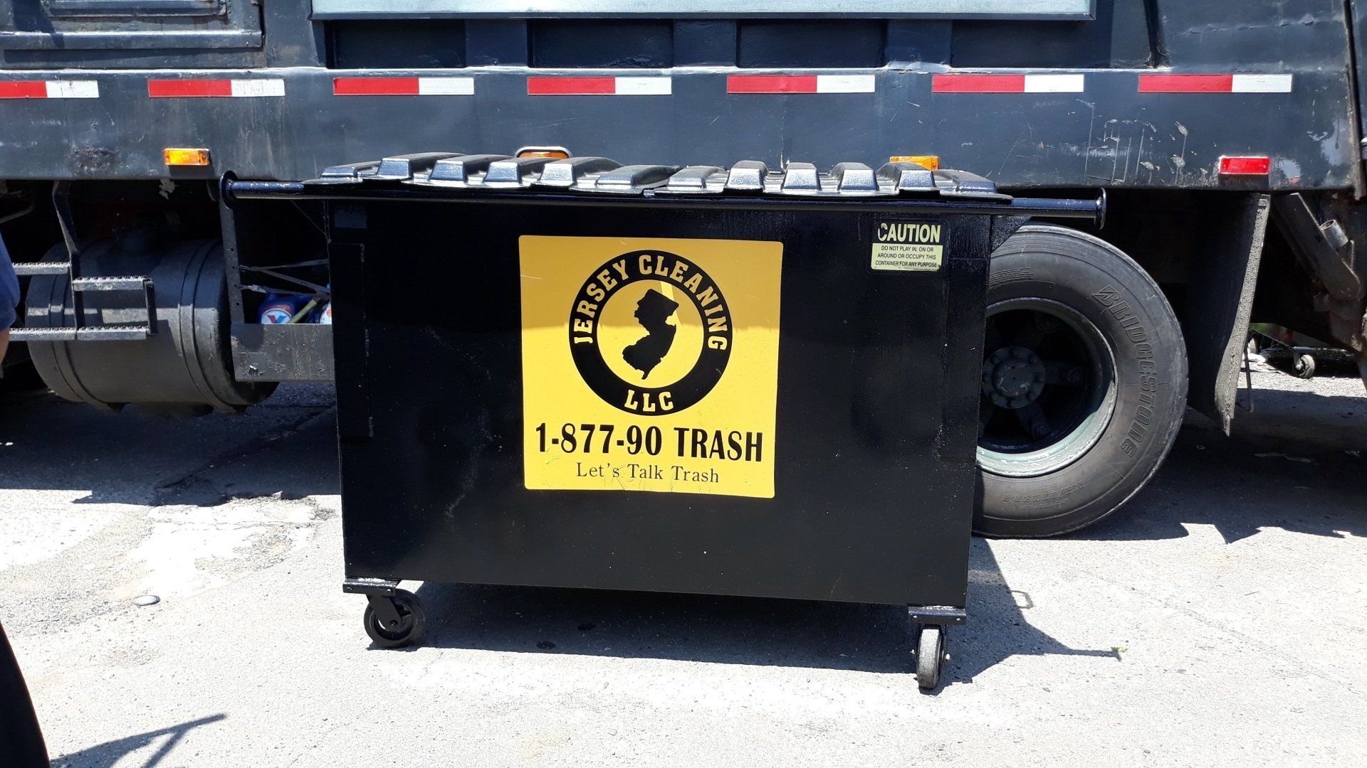 Jersey Cleaning dumpster