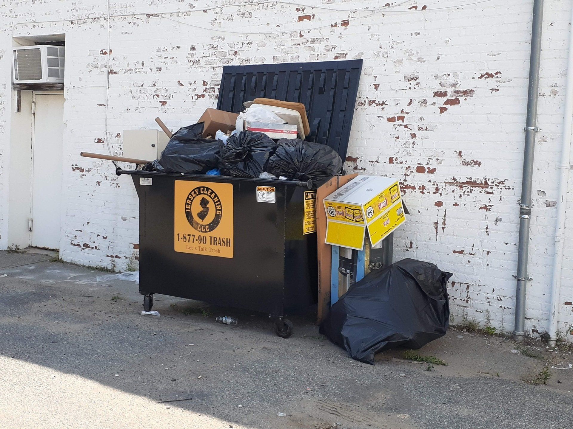 Jersey Cleaning dumpster