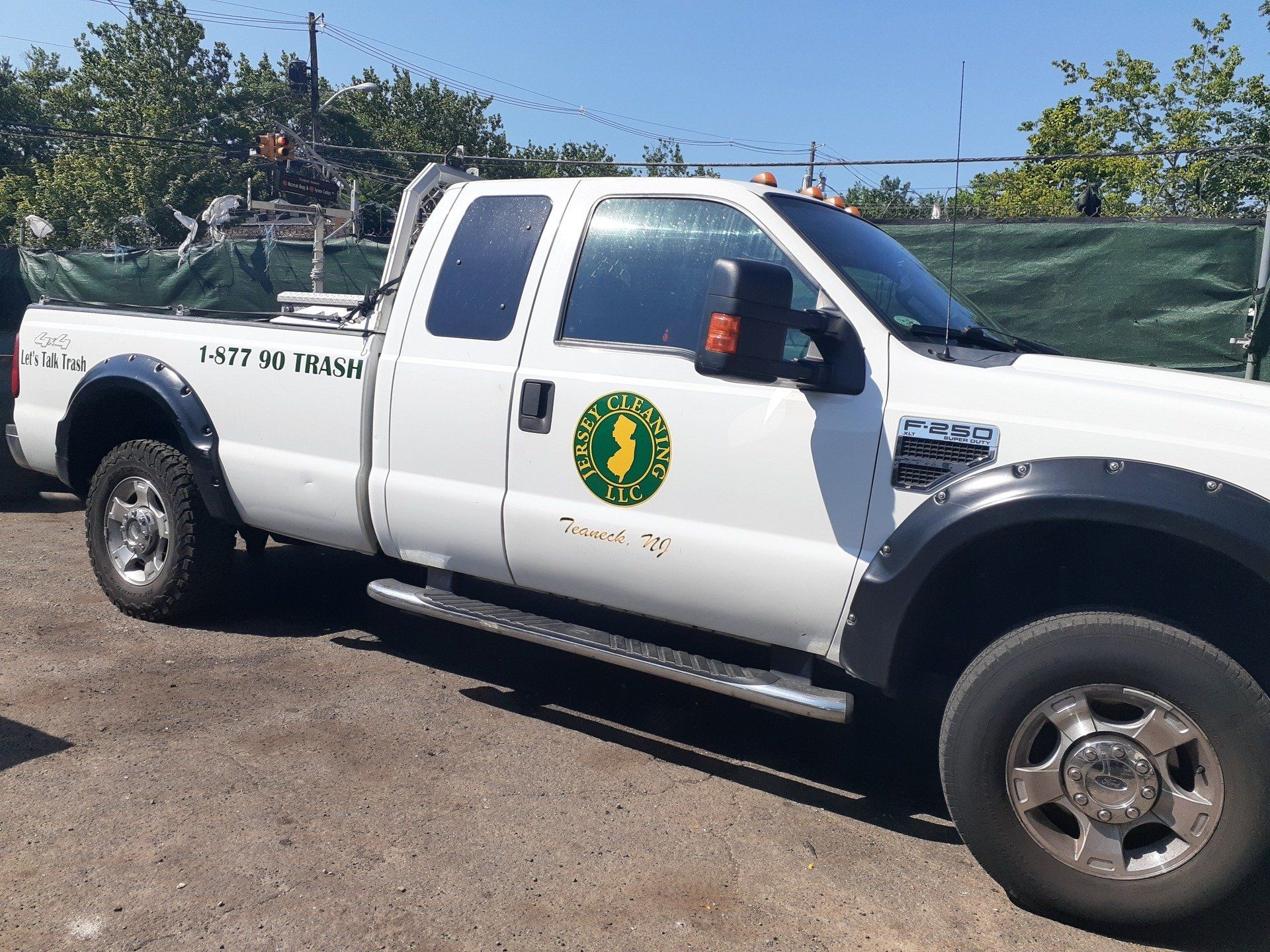A white truck from Jersey Cleaning