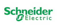 Schneider Electric logo in green text on a white background