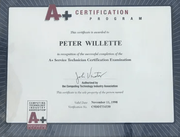 A certificate #1