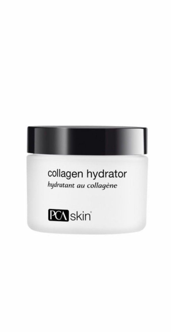 A white jar of collagen hydrator by pca skin