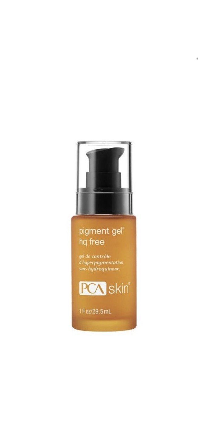 A bottle of pca skin serum on a white background.