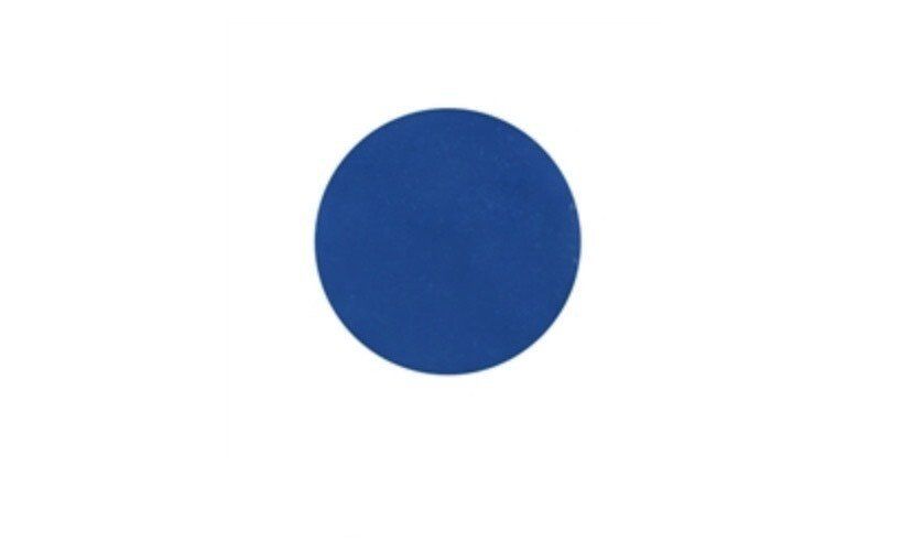 A blue circle is on a white background.