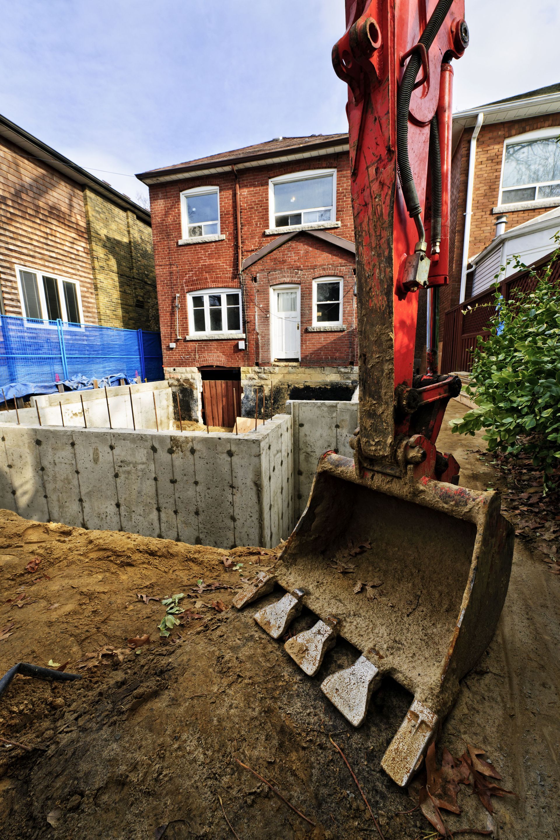 excavating