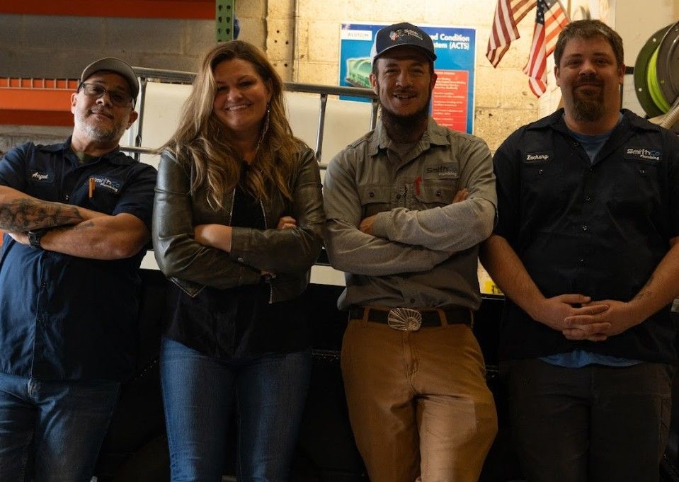 Office crew with jetter