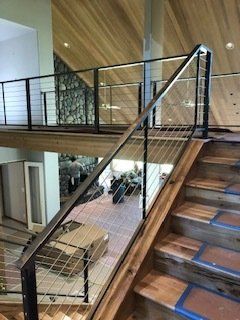 Custom stair railing