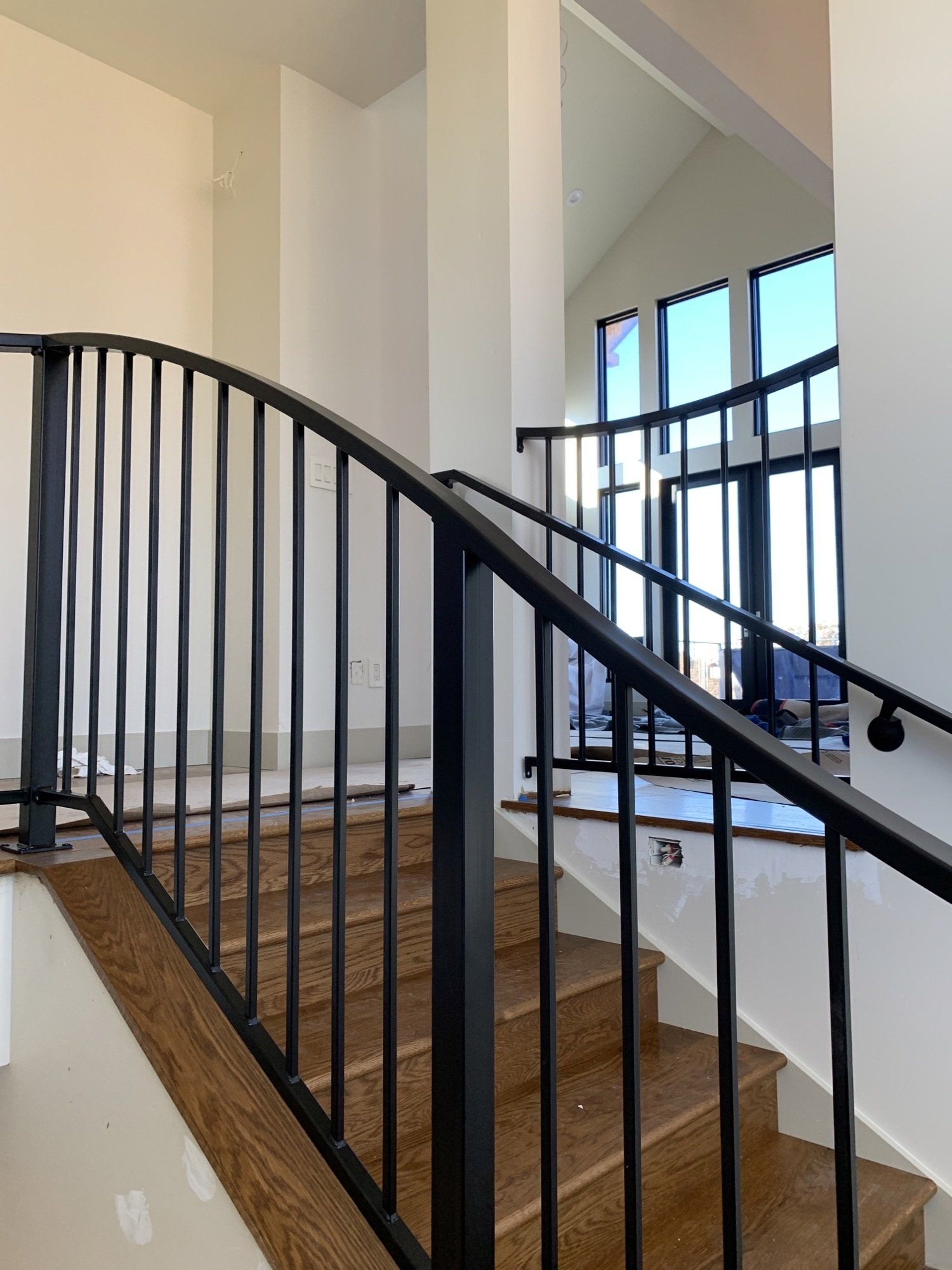 Custom staircase railing