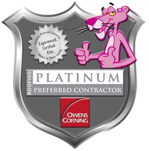 Owens Corning Roofing Platinum Preferred Contractor logo
