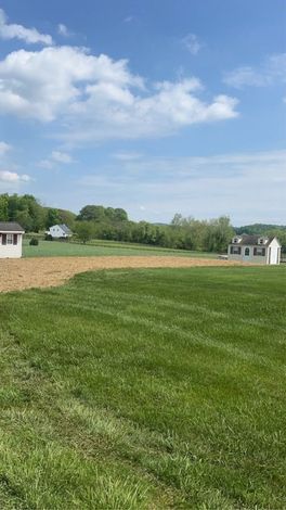 Fresh dirt where pool was