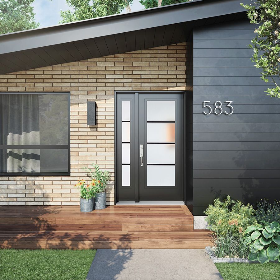 A house with the number 583 on the front of it