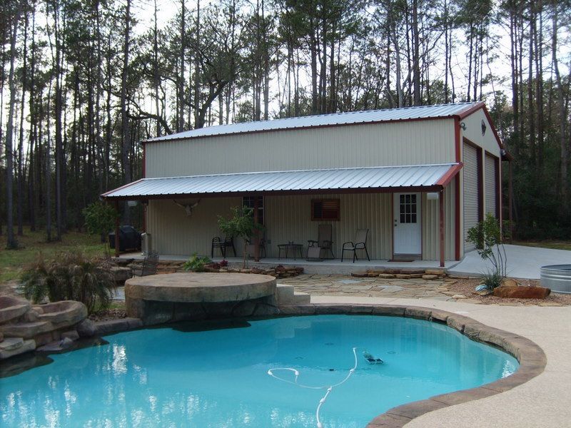 A house with a swimming pool