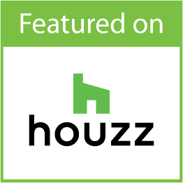 Green Featured on Houzz badge with the Houzz logo and text.