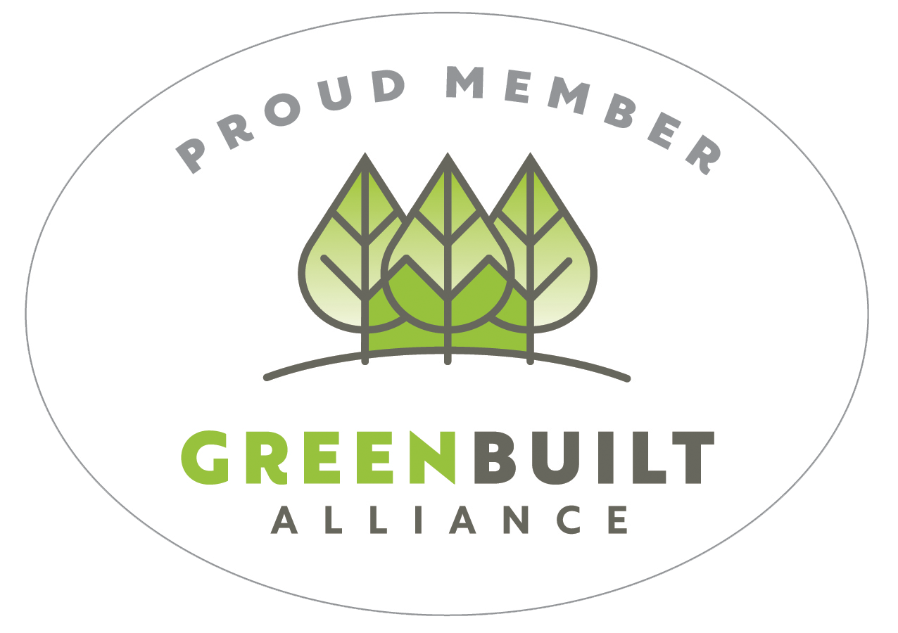 The greenbuilt alliance logo is a proud member of the greenbuilt alliance.