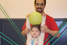 child doing physical therapy