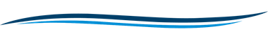 A stylized, wavy blue design, suggestive of water or a flowing movement.
