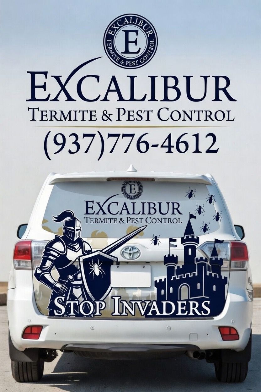 A white vehicle labeled 