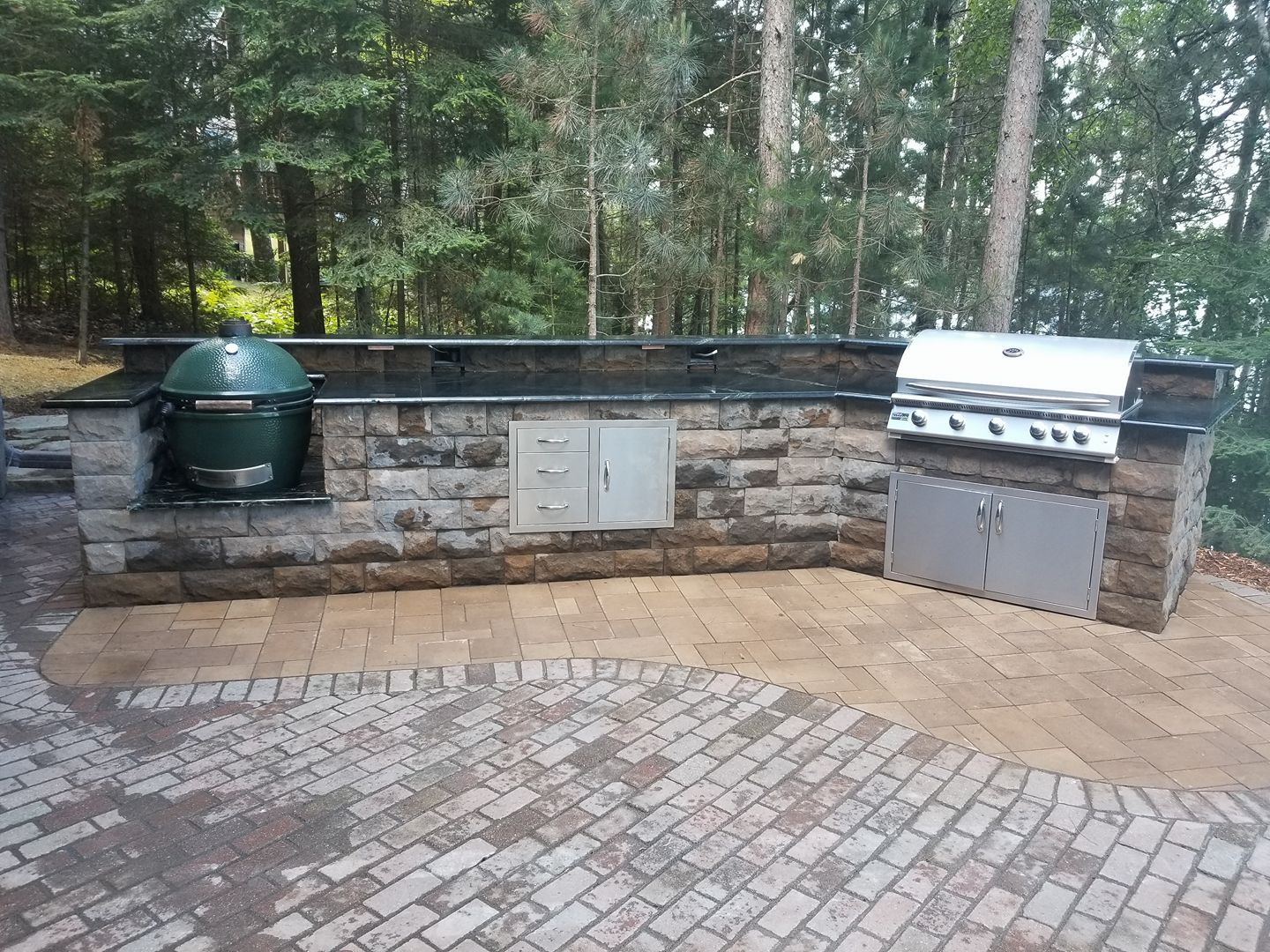Patio and outdoor kitchen