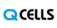 The Q CELLS logo featuring a blue stylized 