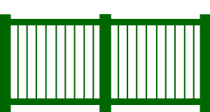 Outdoor deck fence
