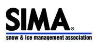 SIMA logo with “Snow & Ice Management Association” in black text on white background
