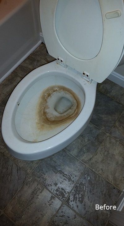 Bathroom toilet before