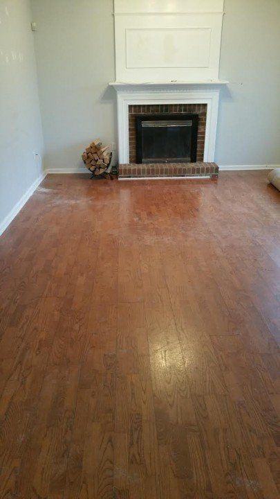 Wooden floor before
