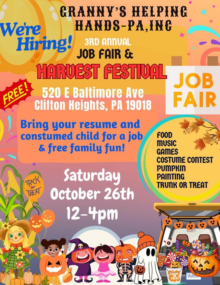 Job Fair and Harvest Festival flyer