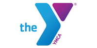 The YMCA logo featuring the blue text 