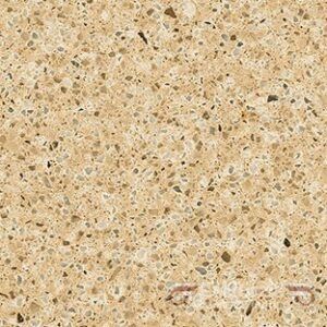 Beige speckled quartz countertop.