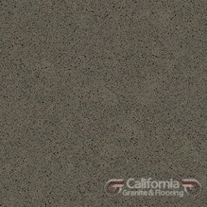 Gray speckled quartz countertop.