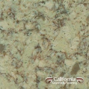 Green and brown speckled countertop.