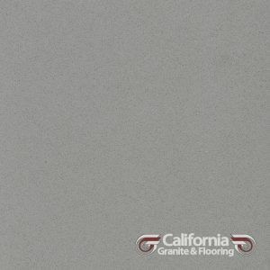 Solid gray surface with California Granite & Flooring logo.