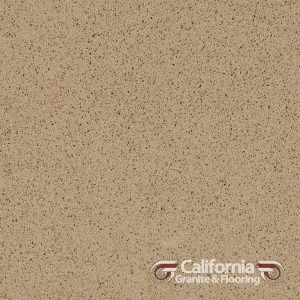 Tan countertop with speckled pattern.