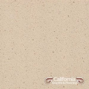 Beige speckled quartz countertop.