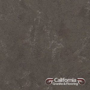Gray quartz countertop with subtle veining.