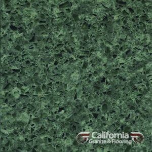 Dark green speckled countertop.