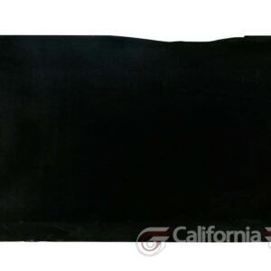 Black rectangular object, possibly a car mat, with the