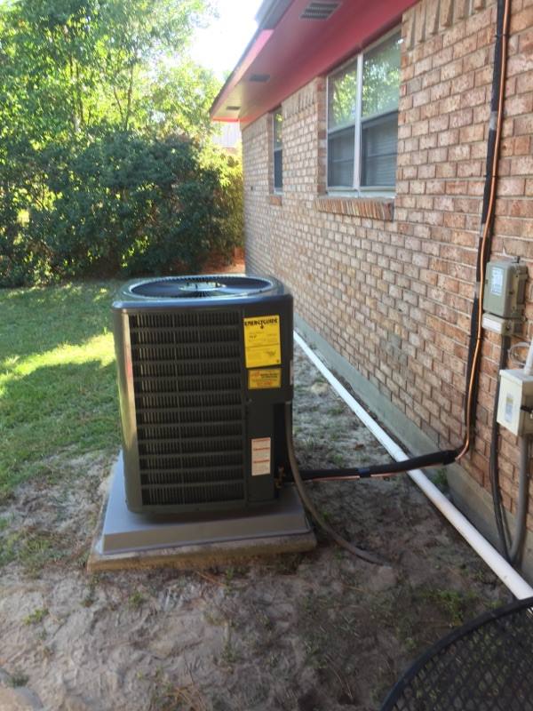 Residential house HVAC unit