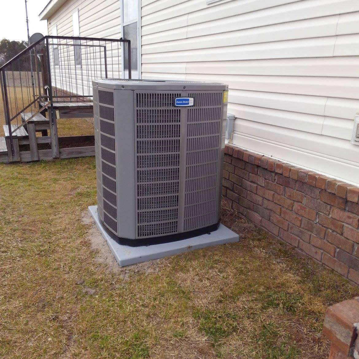 Residential house HVAC unit