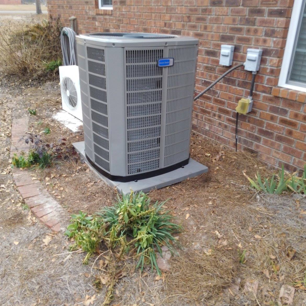 Residential house HVAC unit