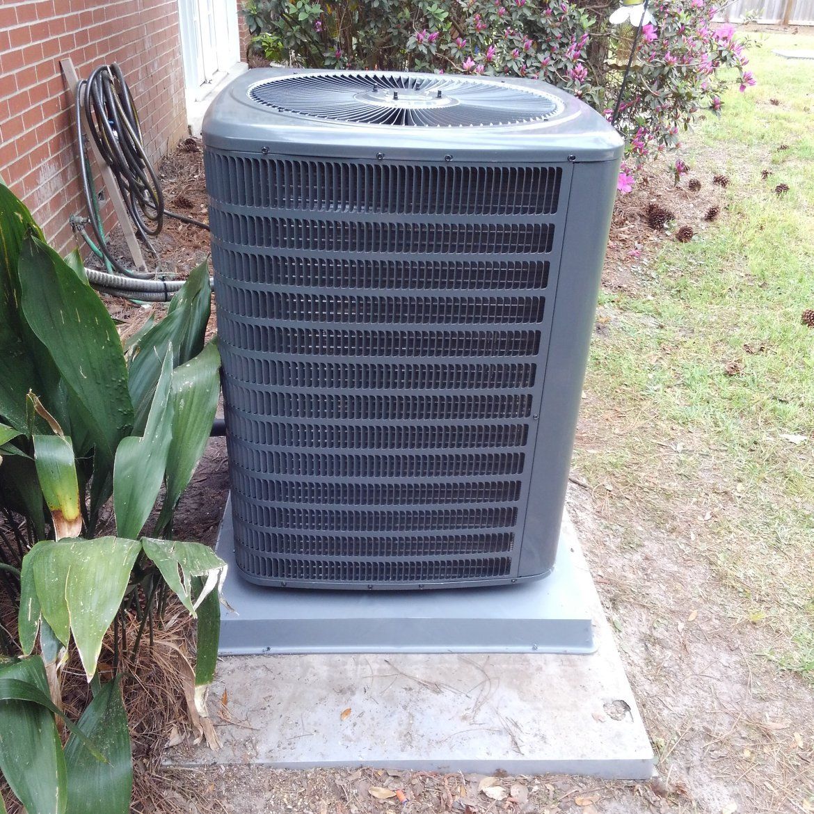 Residential house HVAC unit